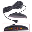 Aiuphing sensores aparcamiento coche, universal 4 sensores asistentes de aparcamiento con pantalla de color LED, kit de alarma de audio de marcha atrás (Negro) - 4