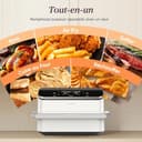 COSORI Friggitrice ad Aria 10 Litri, 7 in 1 Dual Blaze TwinFry con Doppio Cestello 5L & 5L e Separatore Rimovibile, 2800W Air Fryer WiFi con Doppia Resistenza, 35-240℃, 70 Ricette Online, Bianco - 5
