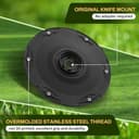 FourShow 【Cut More Efficiently】 Robotic Lawn Mower Blade Plate 6 Replacement Blades Compatible with Husqvarna G3-P2 Automower 320, 330X. - 2