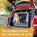 Ferplast Atlas CAR 80 Scenic Dog Crate Extra Ventilation Storage Compartment Double Sliding Opening with Safety Hook Drip Mat L 82 x W 51 x H 61 cm - Max 20 kg - 3