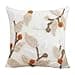 Generisch Nordic Fresh Embroidered Cushion Cover - Elegant Floral Throw Pillow Case for Sofa, Couch & Home Decor - Soft Cotton Linen Look - 45 x 45 cm (Ivory Dunes - Cream) - 2