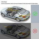 Supporto per Parcheggio Senza Fili, Supporto per la Retromarcia con 4 Sensori di Parcheggio PDC Posteriori, Kit di Rilevamento Della Distanza con Display LED Senza Fili per Auto, SUV, Furgoni, Camper - 3