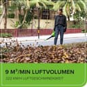 Greenworks 48V(24V x 2) Aspirafoglie Soffiatore a Batteria con Tracolla, Motore Brushless, 322km/h, 9m³/min, Sacco di Raccolta 45L, 2 4Ah Batterie, e Caricabatterie, Garanzia 3 Anni GD24X2BVK4X - 5