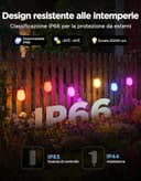 Govee Catena Luminosa Esterno, 15M Lampadine LED RGBIC Bianco Caldo, Controllo APP WiFi con Alexa Luci da Esterno, IP66 Impermeabile, 111 Modalità di Scena, Adatto per Giardino, Balcone, Gazebo - 6