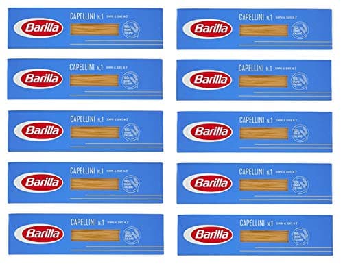 10x Barilla Capellini (Spaghetti) No. 1 Italian Pasta 500 g pack