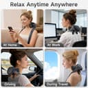 Massaggiatore Cervicale Collo Spalle con Mani - yorraka Massaggio Elettrico per Collo con 3 Modalità e 2 Livelli di Calore - Neck Massager Wireless - Massaggiatori Cervicali (Nero) - 7