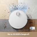 dreame X50 Ultra Complete Saugroboter mit Wischfunktion,20.000Pa Saugkraft,6 cm Hindernisfreiheit, mit Wischfunktion&Hebarem Wischmopp,KI-Hindernisvermeidung und 360° Navigation - 8