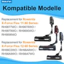 4 Stück Waschbare Staubsaugerfilter ZR009007 & ZR009008 kompatibel mit Rowenta X-Force Flex 11.60, 12.60, 14.60, 15.60 kabellosen Staubsaugern sowie der Animal RH98-Serie & RH99-Serie - 2