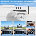 VASTEND Telecamera Retromarcia Wireless Solare con Monitor 7", Sistema di Retromarcia Digitale HD 1080P, Batteria 10000mAh & Attacco Magnetico, IP69K Impermeabile per Camper, Camion, Rimorchio - 2