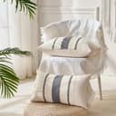 Aisybaklyn Boho Funda Cojin Gris 30x50 cm Moderno Raya Cojín Sofa Algodón Lino Raya Textura Tejida Fundas Cojines 2 Piezas para Bohemia Campo Decoracion Sala de Estar Sofás Dormitorio - 3