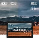 HUION Kamvas Pro 24 Tavoletta Grafica Con Schermo, 4K UHD Full Laminato 23.8 Pollici Disegno Digitale Display 140% sRGB, PW517 Penna, KD100 Wireless Mini Keydial - Compatibilità Windows Android Mac - 2