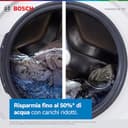 Bosch WGB24402IT Serie 8 Lavatrice smart a carica frontale, 9 kg, 1400 giri, Efficienza energetica A -50%, motore inverter con 10 anni di garanzia, riduce le pieghe, Bianco, 60 Cm - 12