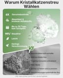 PETKIT Purobot Crystal Duo Selbstreinigende Katzentoilette mit Kamera, AI-Gesundheitsüberwachung, Geruchskontrolle, Offenes Design für große Katzen, Geeignet für Kristallkatzenstreu - 2