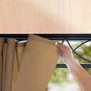 Gazebo da giardino 3x3 m - 100% impermeabile – Alu Deluxe - con 4 teli laterali – Gazebo color ocra – Tetto in pannelli di policarbonato - 7