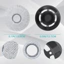 Jegehoyo Mop Cloths with Mop Plates Replacement Parts for Ecovacs Deebot X2 Omni Robot Vacuum Cleaner Mop Pad Mop Holder (Black) - 3