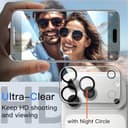 JETech Sichtschutz für iPhone 17 Pro 6,3 Zoll mit Kameraschutz, Anti-Spy Gehärtete Glas Schutzfolie, Einfaches Installationswerkzeug, 2 Stück Jeweils - 6