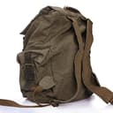 DRF Zaino in Tela Alta Qualita' Pelle Vintage da Uomo Donna per Viaggio Scuola SKU:BG-09 (Verde) - 5