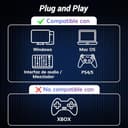 TONOR PC Microfono Dinámico Gaming con Brazo Soporte, Profesional Micrófono USB/XLR para Juegos, Podcasting, Streaming, Estudio, Vocal Grabación, Mic cardioide con 3.5mm Jack, Botón Mute, TD510+ - 2