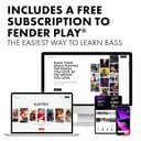 Squier by Fender Debut Collection Precision Bass, Diapasón de Laurel, Golpeador Blanco, Sunburst de 2 Colores - 5