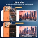 NEW'C 2 X Panzer Schutz Glas für iPhone 17 Pro (6,3 Zoll) und 2 X Kamera Panzer Schutz Glas Kameraschutz für iPhone 17 Pro (6,3 Zoll) -Einfaches Installationswerkzeug enthalten- kratzfest - 7
