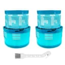 2 filtri di ricambio Gen5detect HEPA compatibili con aspirapolvere Dyson Gen5detect Absolute senza fili, lavabili pezzi di ricambio per filtro Hepa, con spazzola per la pulizia - 1