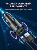 Mohard Transmisor FM Bluetooth Coche 5.3, Metal PD 30W & QC3.0 18W Cargador Coche Rápido, Manos Libres Receptor Música Bluetooth con Cancelación Ruido, con Anillo Luz & Música Alta Fidelida Car - 2