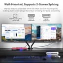 CronusPro 32 Inch 4K UHD Monitor (3840x2160) IPS Panel, 100% sRGB, 4000:1 Contrast, Eye Care, HDR10, 60Hz, AMD FreeSync, HDMI/DisplayPort, Computer Monitor for Designer Office Home Black VESA 75x75mm - 5