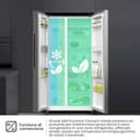 Hisense RS711N4ACE Frigorifero Side by Side, Grande capacità 550 litri, Inox, Total No Frost, Convert active zone, Classe E, Motore Inverter, Controllo Elettronico Touch, Cassetto Fresh Crisper - 4