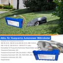 Kunbow 5200mAh Mähroboter akku,Ersatzakku für Husqvarna Automower 320, 330X, 420, 430, 430X, 440, 450X, 520, 550 Rasenroboter,Ersatz für 580 68 33-01,580 68 33-02 Akku. (18V/93.6Wh) - 3