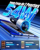 EOIWUY Transmisor FM Bluetooth Coche 5.3 Mejorado, [Carga Rápida] Cargador Mechero Coche con Potente PD36W & QC3.0, [Sonido HiFi Cristalino] Adaptador Bluetooth Vehículos Musica Conector Manos Libres - 2