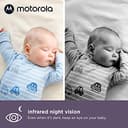 Motorola Nursery VM65X Connect - Halo Video Baby Monitor with Crib Holder - 5 inch Parent Unit and WiFi App - Flexible Magnetic Camera Mount, White - 3