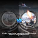 DESTEK V5 VR Headset for Phone w/VR Gamepad, 128 Premium VR apps Included, Anti-Blue Eyes Protected HD Lenses, 110° FOV Virtual Reality Headsets for iPhone, Android Phone - 6