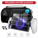 iVoler [Carica all'interno Custodia per PlayStation Portal con 2 Pellicole in Vetro Temperato, Borsa Sottile con Foro di Ricarica, Case Rigido da Viaggio per Remote Player - Nero - 2