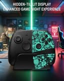 Switch 2 Pro Controller, Switch Controller Wireless with Charging Dock for Switch 2/Lite/OLED, RGB Bluetooth Gamepad with Hall Effect/7 LED Colors/Back Paddles/Dual Shock/Turbo/Motion Control, Black - 2