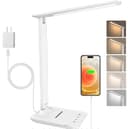 lampada da scrivania,lampada da lettura,dimmerabile lampada da tavolocon porta USB, 3 modalità di illuminazione, lampada da comodino pieghevole per lettura,unghie,lavoro,studiare,ufficio,dormitorio - 1