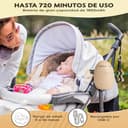 Baby Rocker recargable, Mecedora Automática para Cochecito de Bebé, Ayuda para Dormir Bebés, Intensidad ajustable, Ruido Blanco, Apagado temporizado, Universal Carrito de Bebé, Columpio para cochecito - 4