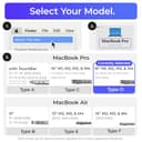 Ascrono Estación de Acoplamiento Vertical Compatible con MacBook Pro 16, 2021 M1 y 2023 M2/M3, con compatibilidad MagSafe -Disfruta de 2 Puertos Thunderbolt-4 USB-C Conecta sin Problemas Dos Pantallas - 4