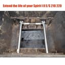 GFTIME 45,7 CM 69785 Quemador Barbacoa de Gas Piezas de Repuesto para Weber Spirit 200 E210 S210 E220 S220 (con pomo Delantero) Acero Inoxidable BBQ Quemadores per Parrilla Barbacoa Weber 46100001 - 8