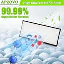 APZOVO Kit de Accesorios de Repuesto para Roborock S8 S8 Plus S8+ S8 Pro Ultra, 4 Filtro, 4 Paño, 6 Cepillo Laterale, 2 Cepillo Principal, Accesorios Recambio para Roborock S8 S8 Plus S8+ S8 Pro Ultra - 4