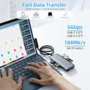 New Microsoft Surface Dock 2, 10-in-1 Surface Docking Station with 4k@60Hz HDMI,Ethernet,SD/TF Slot,USB 3.0,PD, Surface Dock Hub for Surface Pro 11/10/9/8/X/7/6/5, Surface Laptop Go 3/2, Surface Book - 4