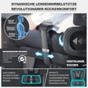 MELOKEA Bürostuhl Ergonomisch, 4D-Armlehnen, Verstellbare Sitztiefe, 4-Stufen Neigung, Gummirollen, Hohe Rückenlehne, Ergonomischer Lordosenstütze, Langes Sitzen, Homeoffice & Gaming, Bürostuhl 200KG - 5
