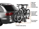 Thule EasyFold XT 2 Hitch Bike Rack - E-Bike Compatible - Fits 2" and 1,1/4" receivers - Tool-Free Installation - 130lb Load Capacity - 2