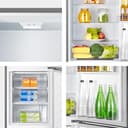 Hisense RB343D4CDE - Frigorífico Combi Cíclico, 269L, Class E, Ancho 55cm x Alto 180cm, Puerta Reversible, Apertura de Puertas 90º, Iluminación Led, Cajón Frutas y Verduras, Gran Capacidad, Inox - 4