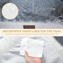 Casa Paw Orthopaedic Waterproof Dog Bed for Extra Large Dogs, Memory Foam, XL Dog Bed with Sides, Egg Crate Foam and Non-Slip Base, Jumbo Dog Couch Bed with Washable - 4