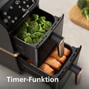 PHILIPS NA462/70 Airfryer 4000 Series Stacked Dual Basket, 10L Kapazit?t (5+5L), RapidAir Technologie, kupfer Griff Hei?luftfritteuse (NA462/70) - 4