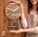 Dekori - Reloj De Pared Moderno De Madera con Péndulo. Preciso Y Silencioso, Apto para Todas Las Estancias De La Casa: Cocina Salón Comedor. Producto Original Dekori, Fabricado En Italia. (WOT) - 5