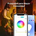 Tapo L530E (4 paquetes) – Bombilla LED inteligente Wi-Fi, multicolor, regulable, casquillo E27, 8.7W, 806 lúmenes, compatible con Alexa y Google Home - 6