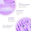 FOREO LUNA 4 mini, spazzola detergente viso, Massaggio viso, Favorisce l'assorbimento delle formule di skincare, Spazzola viso da viaggio, Per tutti i tipi di pelle, Lavander - 3