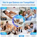 Comedero Gato Automatico Doble WiFi: 5G Dispensador Comida Gatos con Alimentación Lenta y Control por App, Comedero Perro Automatico de 7L para Varias Mascotas, Fácil de Limpiar(ACF190W-C) - 5