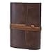 Tivoli Small Recycled Leather Journal / Notebook, Handmade Classic Italian Style, Including Special Box (9x13 cm) Brown - 2